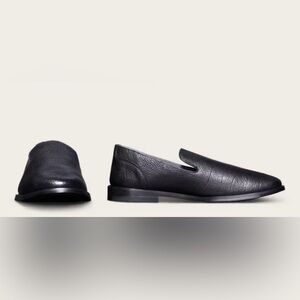 Tecovas Black Leather Men's Slip-On Loafers